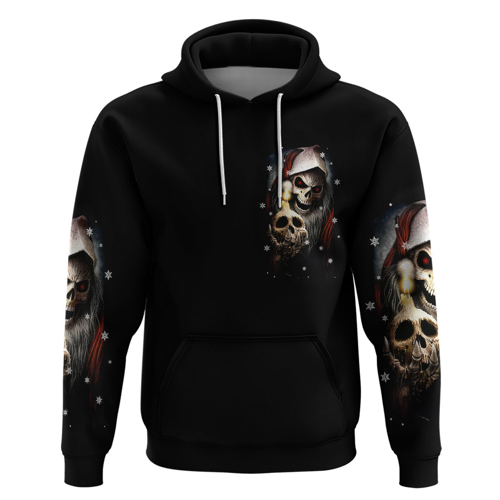 Skeleton Santa Claus Hoodie Sorry Santa Naughty Just Feels So Nice DT01