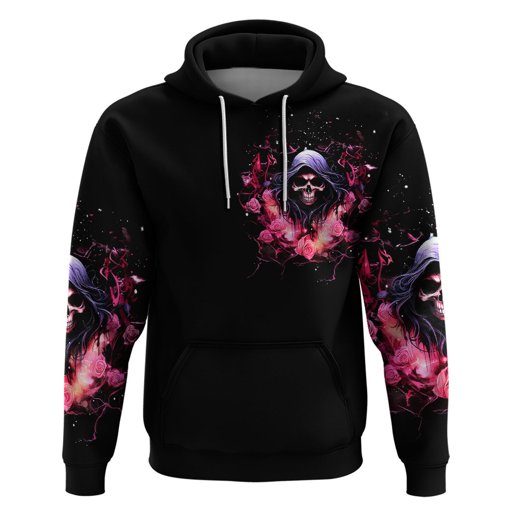 Rose Skull Hoodie Next Time My Name Comes Out Of Your Mouth Choke On iT Bitch DT01