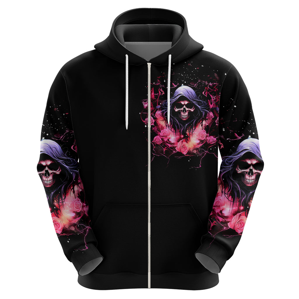 Rose Skull Hoodie Next Time My Name Comes Out Of Your Mouth Choke On iT Bitch DT01