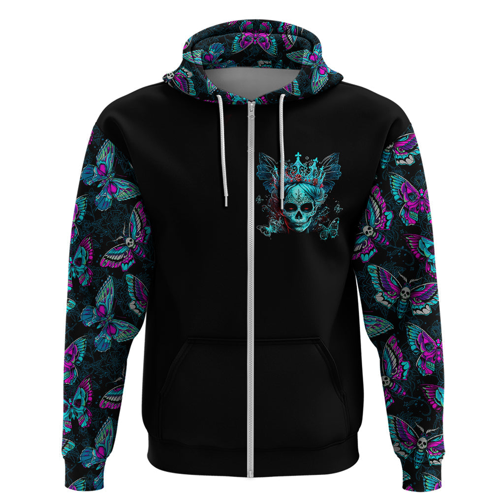 Día de los Muertos Skull Hoodie I'm Not A Princess I'm The Queen DT01