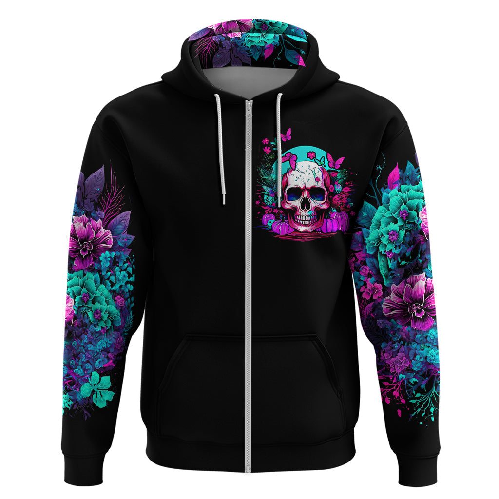 Skull Hoodie Hello Darkness My Old Friend Pinky DT01