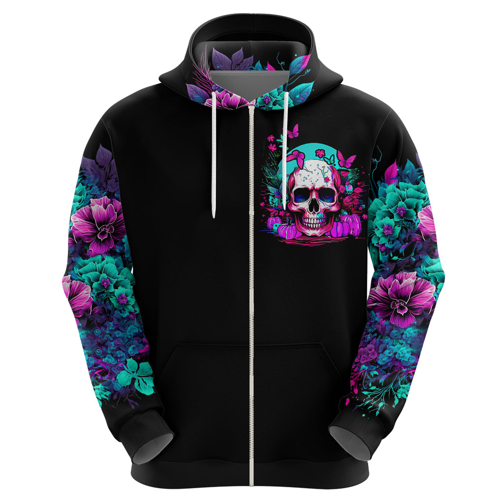 Skull Hoodie Hello Darkness My Old Friend Pinky DT01