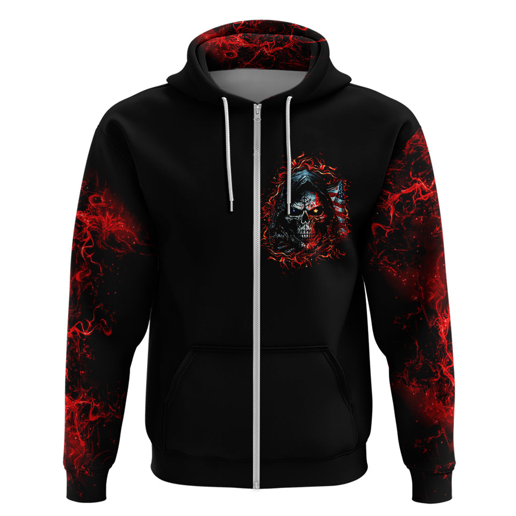 Blood Skull Hoodie I Never Alone My Demon With Me 24/7 DT01