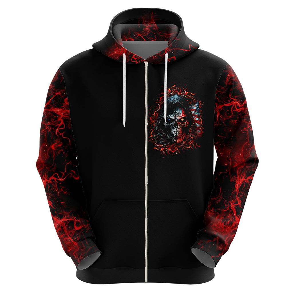 Blood Skull Hoodie I Never Alone My Demon With Me 24/7 DT01