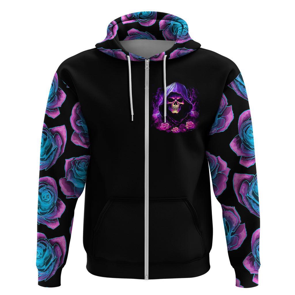 Purple Skull Hoodie I Talk I Smile But Be Carefull When I SIlent DT01