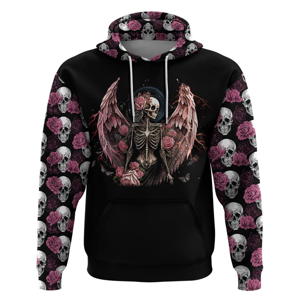 Angel Skull Hoodie She Whispered Back Iam The Storm DT01