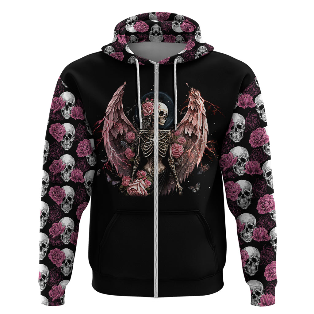 Angel Skull Hoodie She Whispered Back Iam The Storm DT01