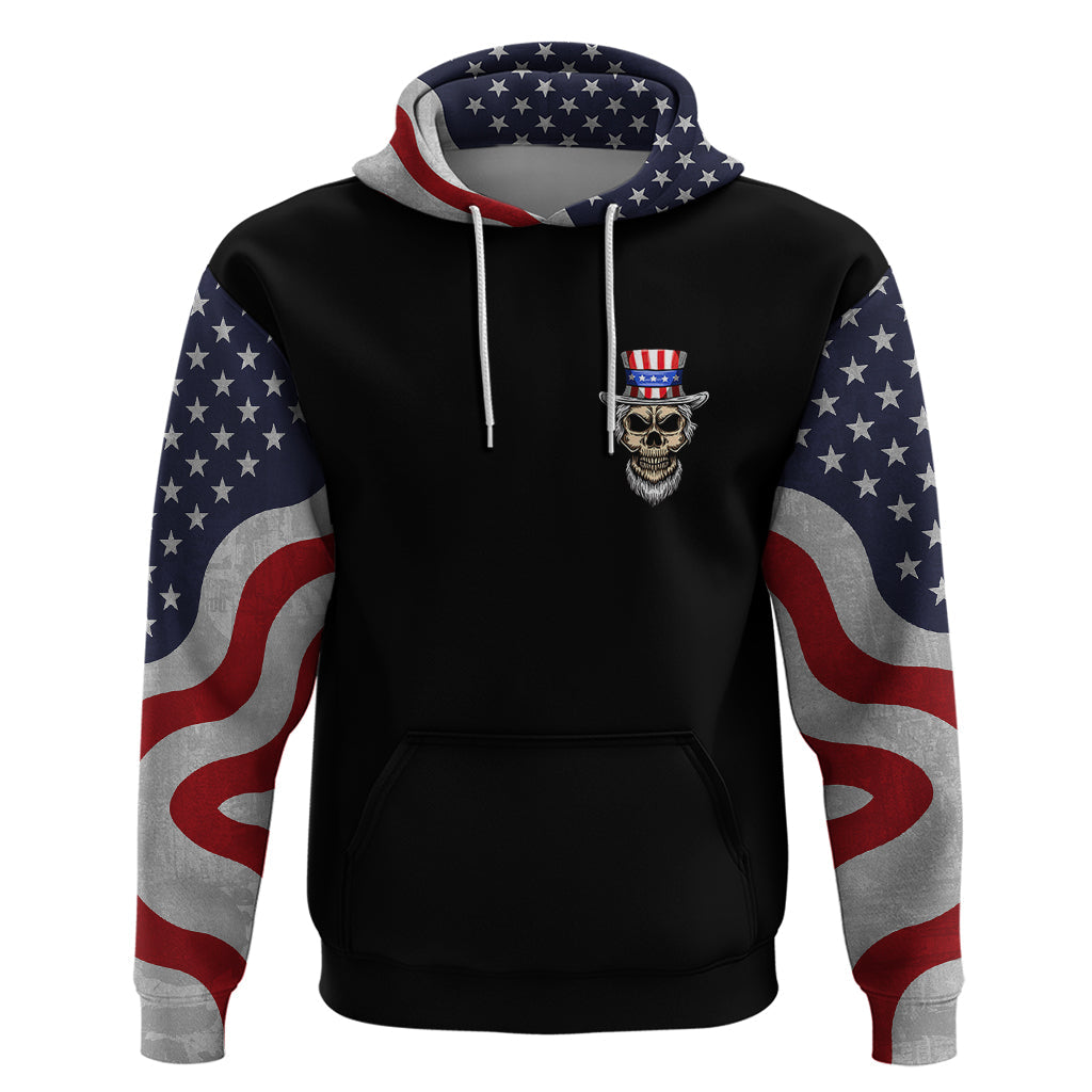 American Skull Hoodie In Gun We Trust DT01
