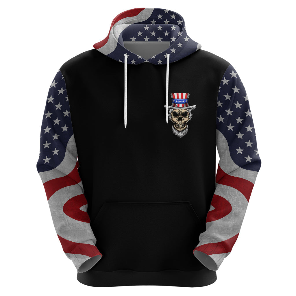 American Skull Hoodie In Gun We Trust DT01