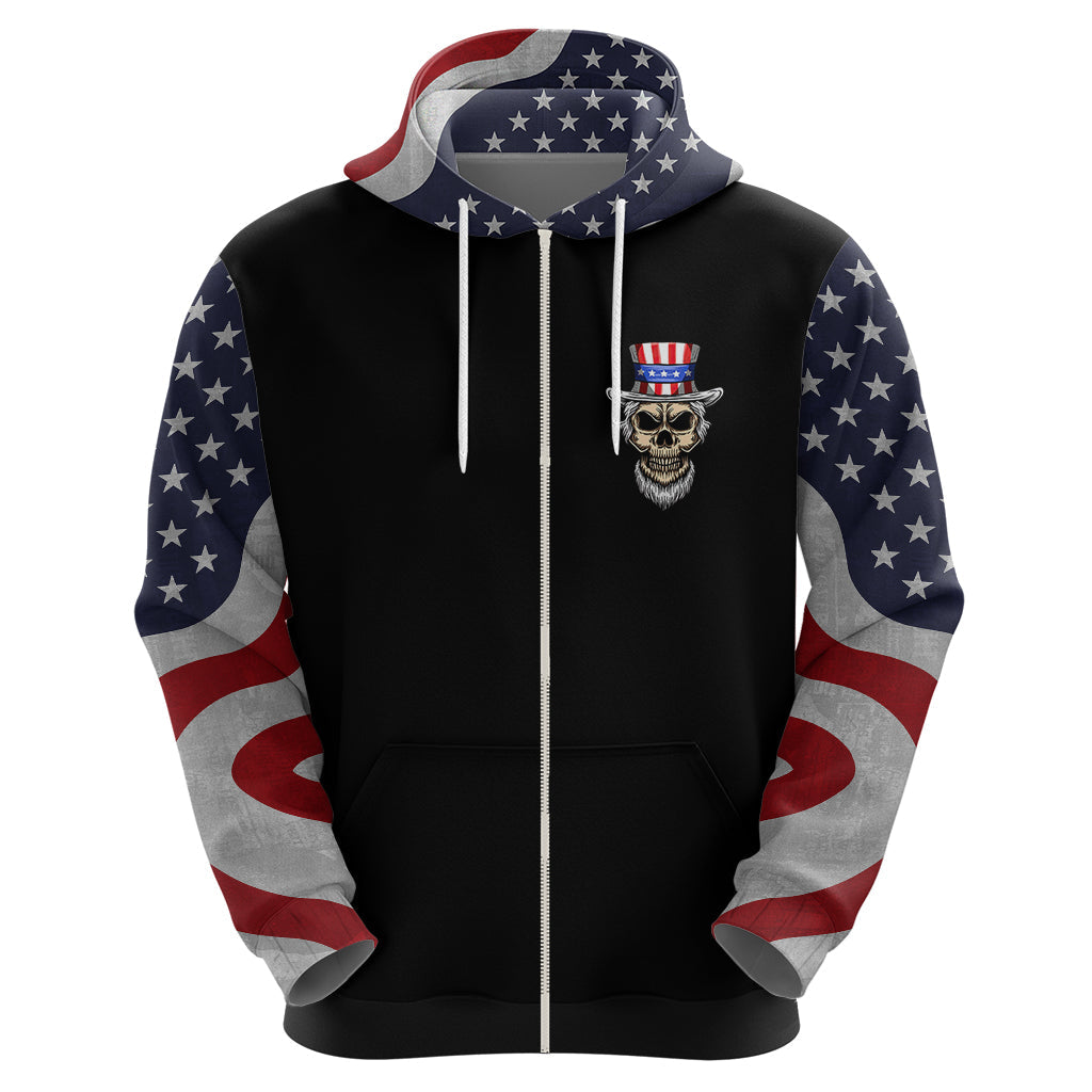 American Skull Hoodie In Gun We Trust DT01