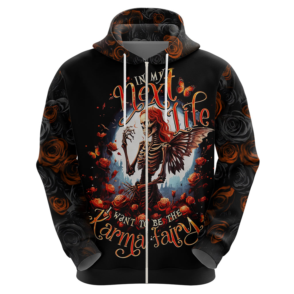 Fairy Skull Hoodie In Next Life I Want To Be The Karma Fairy DT01