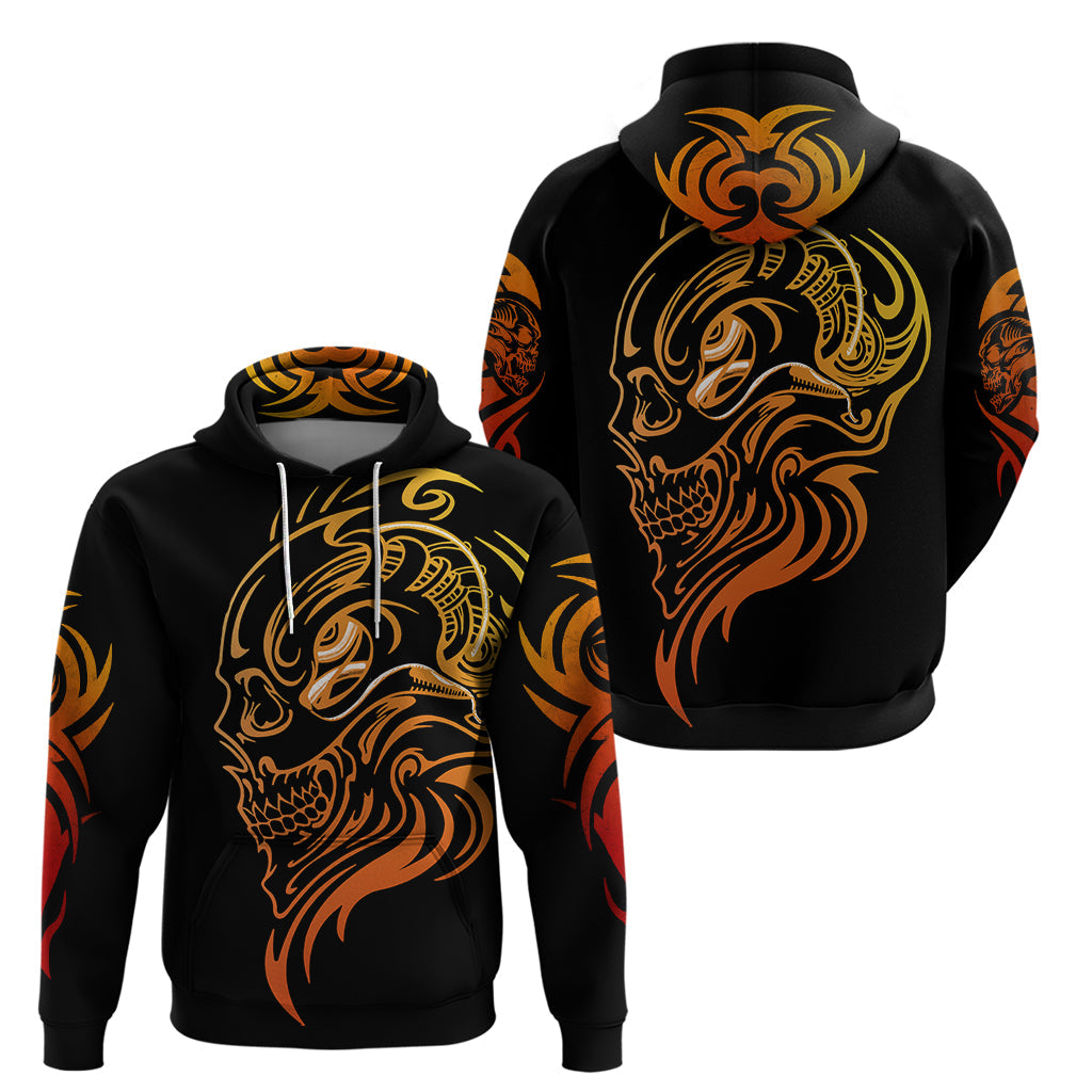Tattoo Skull Hoodie Golden Skull Face Tattoo DT01