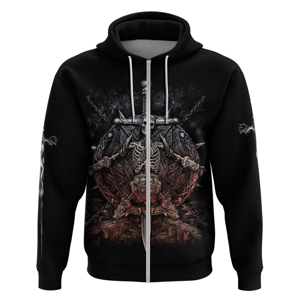 Warrior Skull Hoodie Skull Warrior Viking DT01