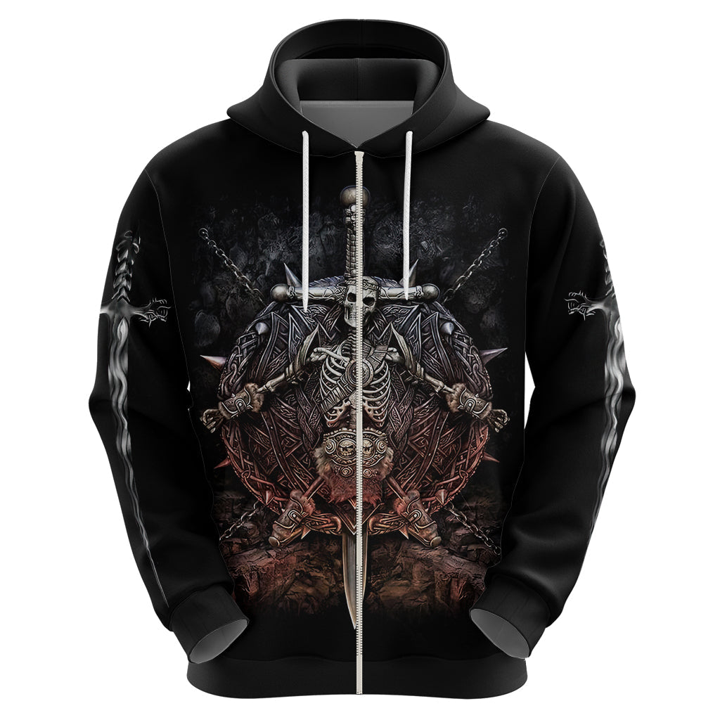 Warrior Skull Hoodie Skull Warrior Viking DT01
