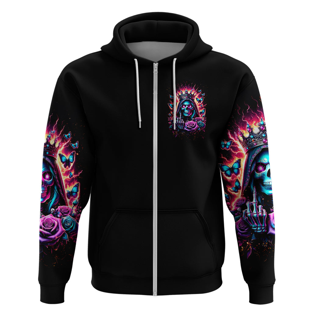 Thunder Skull Hoodie Bitch I'm Not A Princess I'm The Fucking Queen DT01