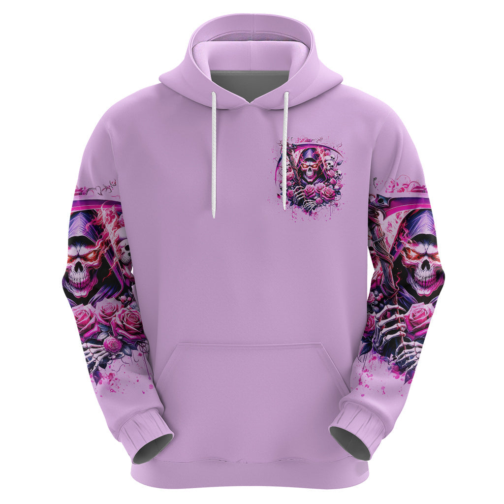 Reaper Skull Hoodie Warning This Tattooed Girl Doesn't Play Well With Stupid People DT01
