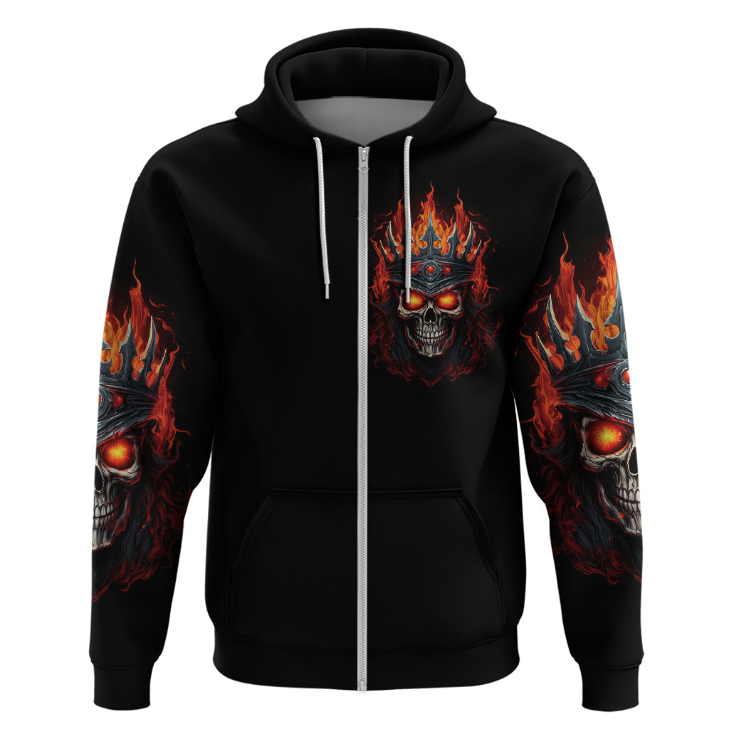 King Skull Hoodie Don't Make Me Mad Then Tell Me To Calm Down DT01