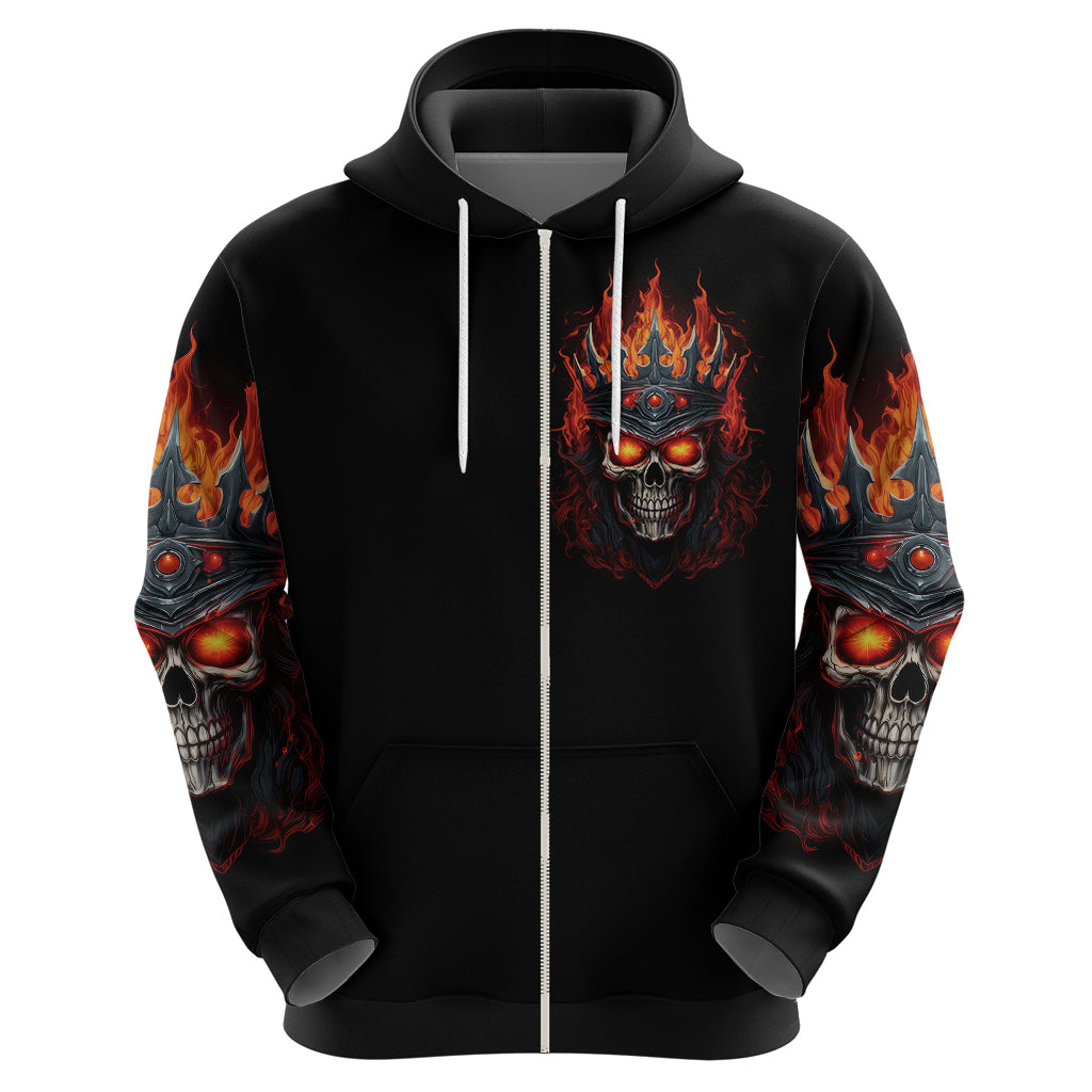 King Skull Hoodie Don't Make Me Mad Then Tell Me To Calm Down DT01