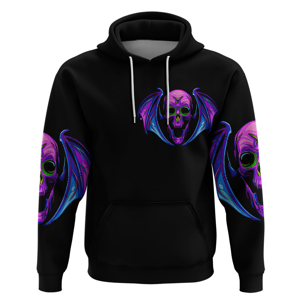 Bat Skull Hoodie Bat Skull Hello Darkness My Old Friend DT01