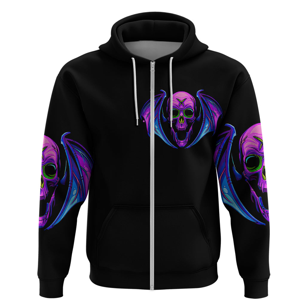 Bat Skull Hoodie Bat Skull Hello Darkness My Old Friend DT01