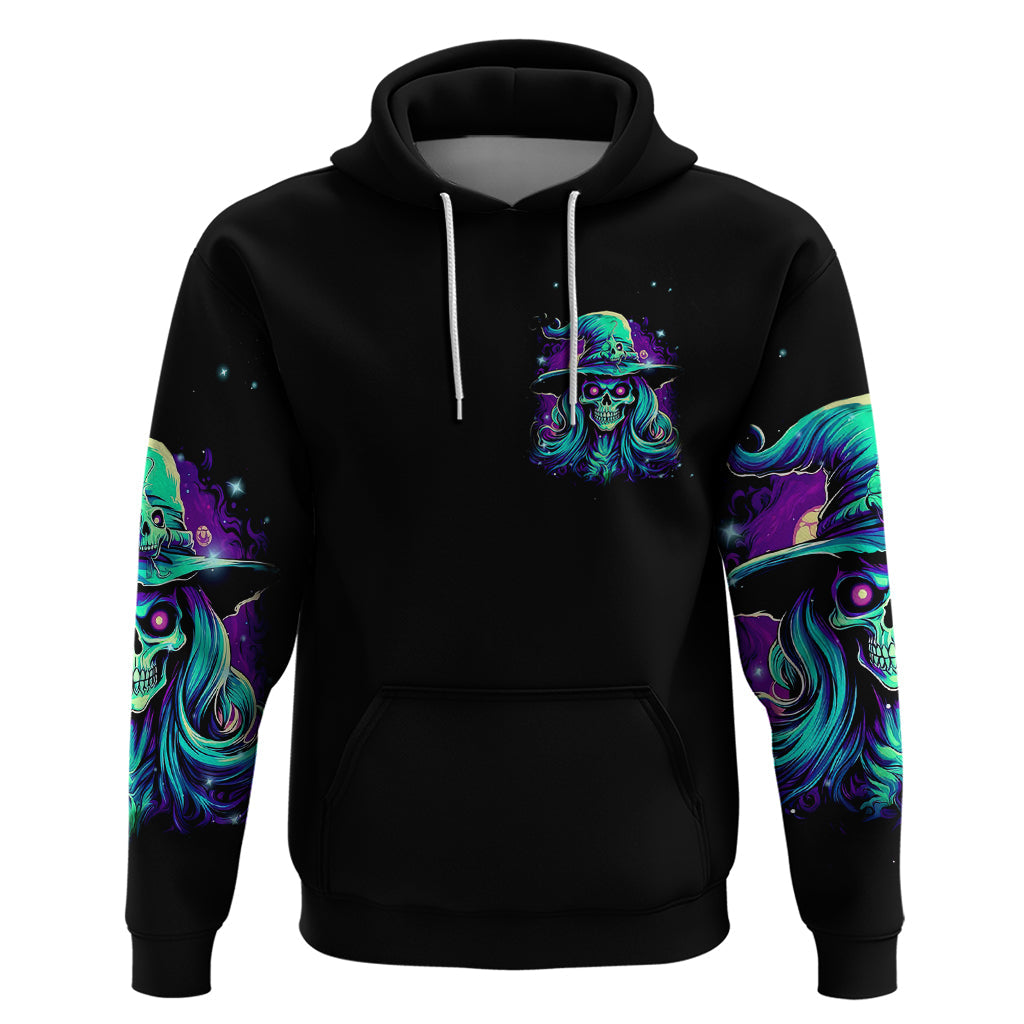 Witch Skull Hoodie Skull Witch Hello Darkness My Old Friend DT01