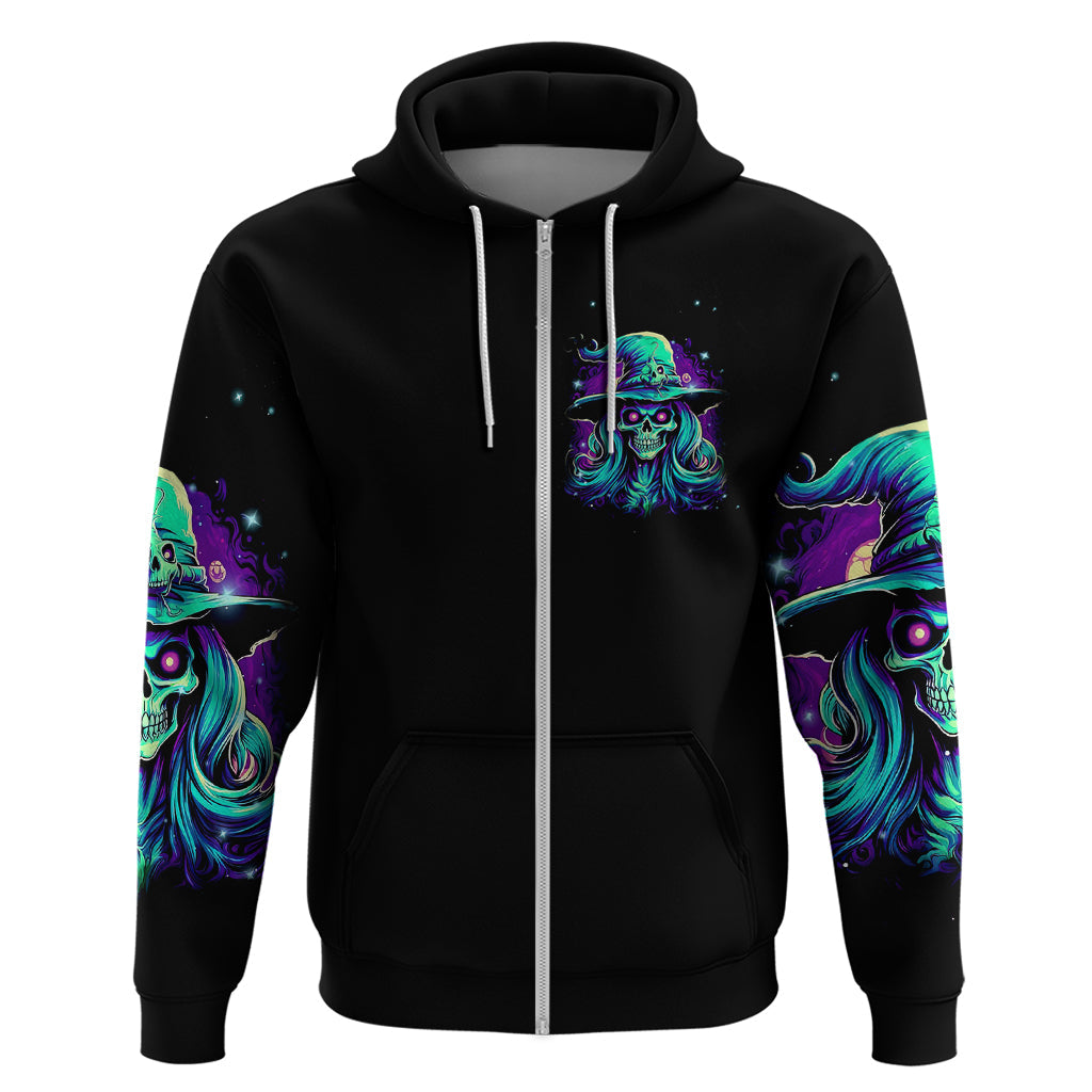 Witch Skull Hoodie Skull Witch Hello Darkness My Old Friend DT01