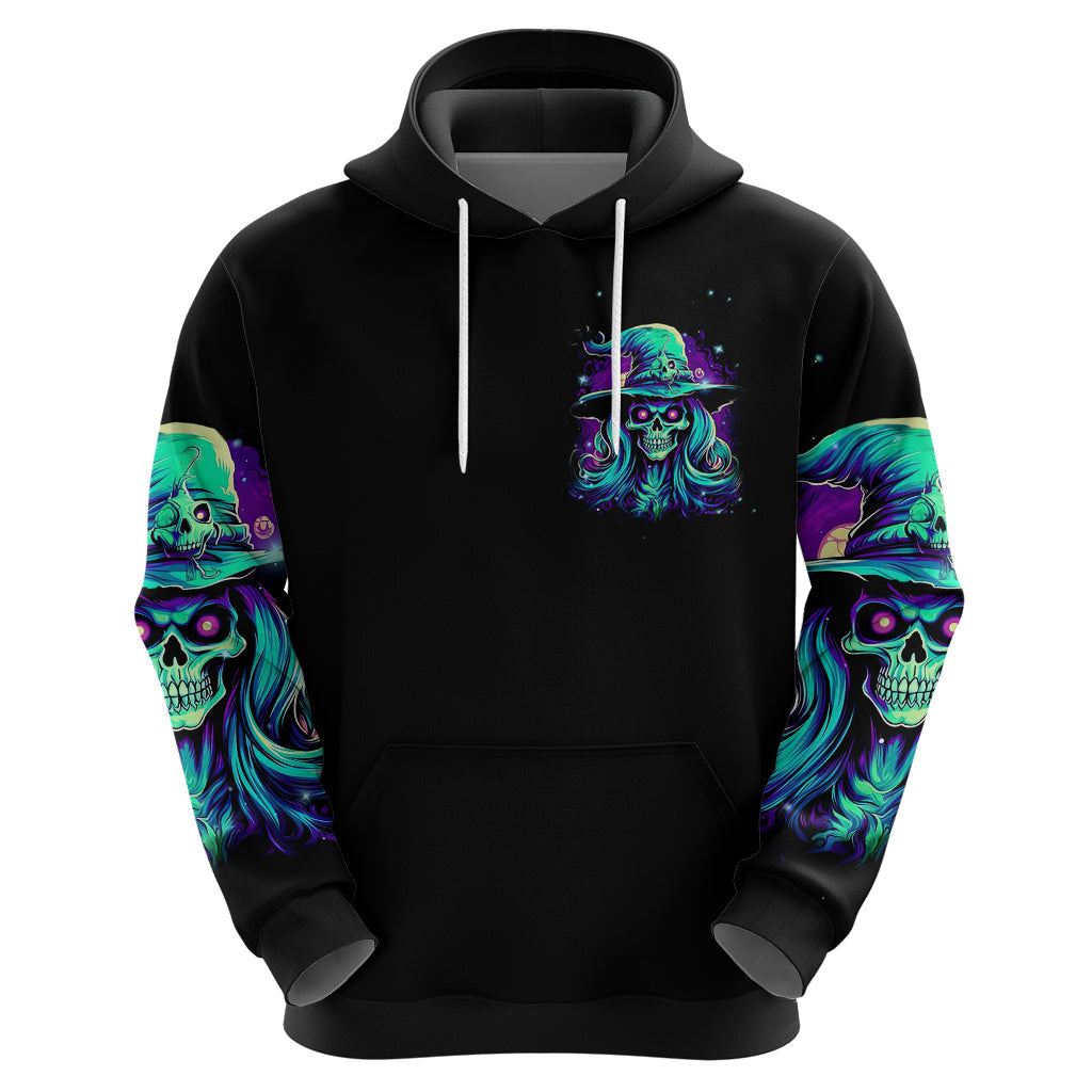 Witch Skull Hoodie Skull Witch Hello Darkness My Old Friend DT01