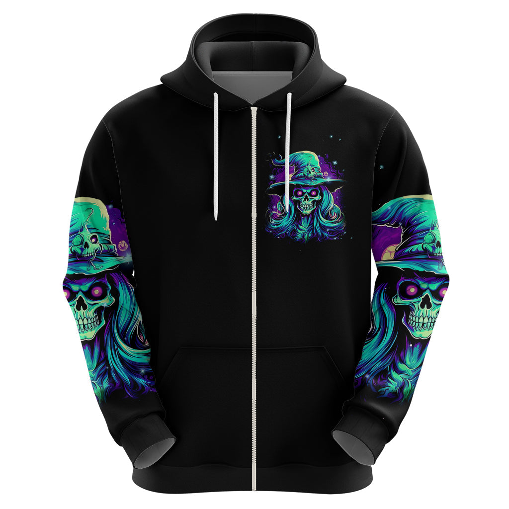 Witch Skull Hoodie Skull Witch Hello Darkness My Old Friend DT01
