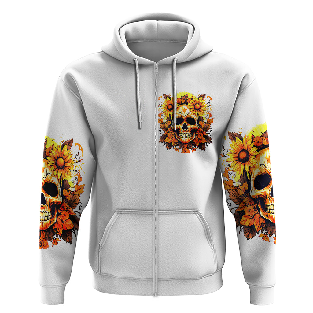 Sunflower Skull Hoodie Sunflower I'm Blunt Because God Rolled Me That Way DT01