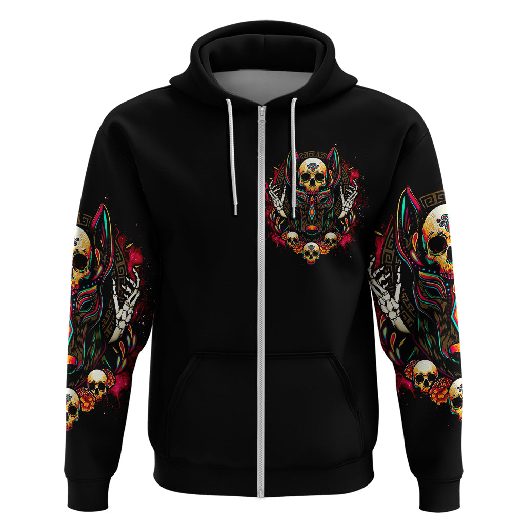 Anubis Skull Hoodie Skull Anubis Don't Try To Figured Me Out DT01