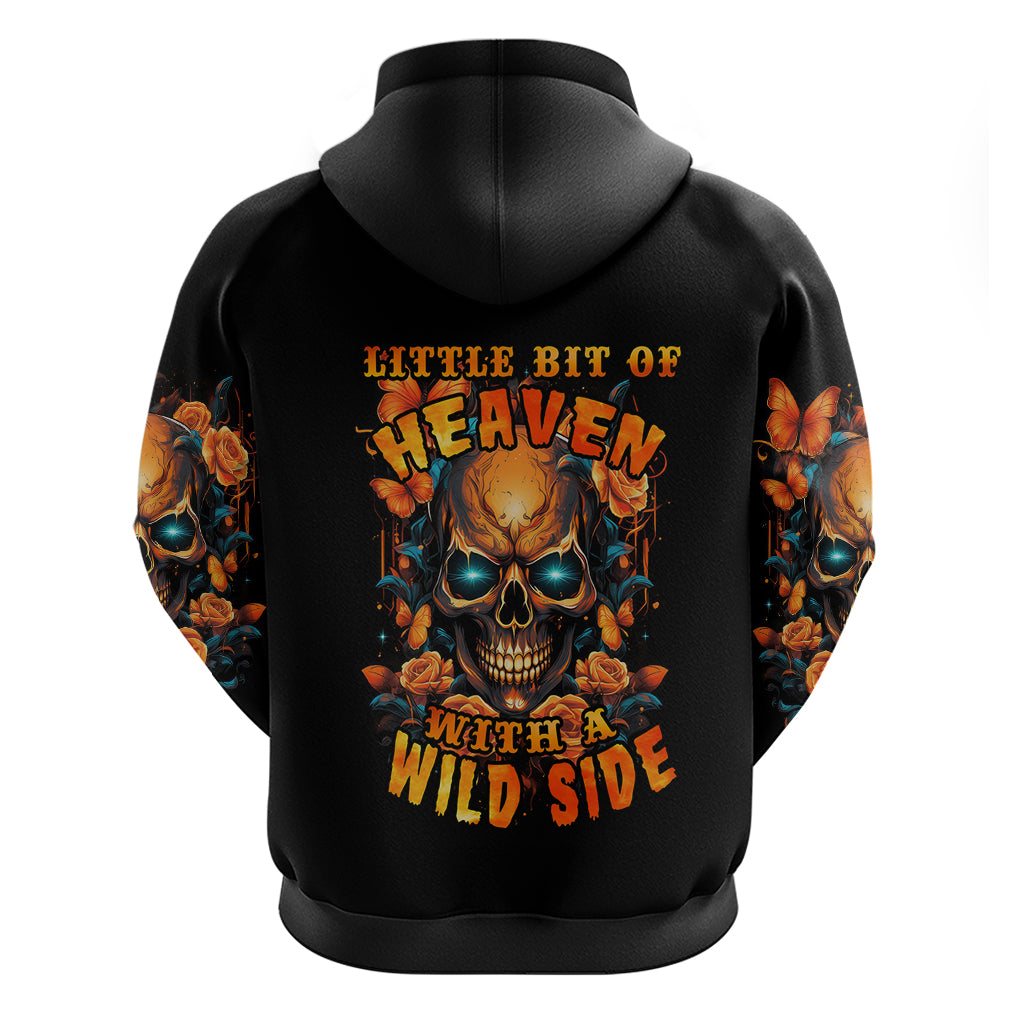 Flower Skull Hoodie Litte Bit Of Heaven With A Wild Side DT01