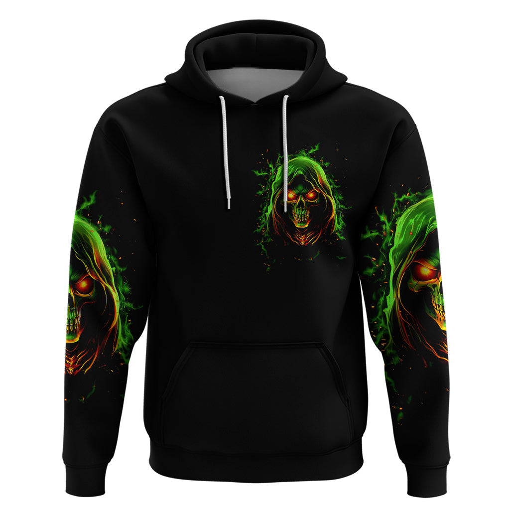 Fire Death Skull Hoodie The Only Thing That Can Stop Is Me DT01