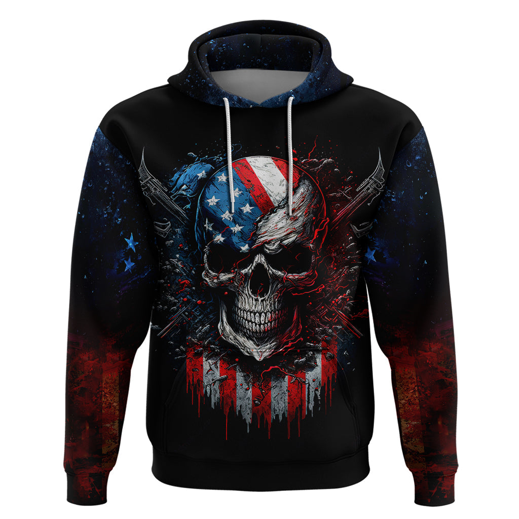 Vintage Skull Hoodie American Skull Vintage DT01