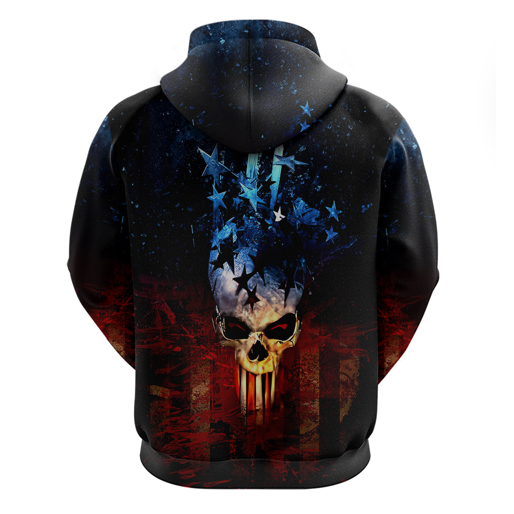 Vintage Skull Hoodie American Skull Vintage DT01