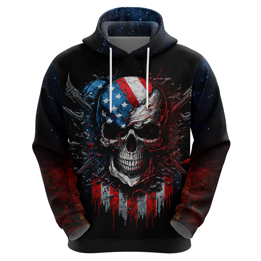 Vintage Skull Hoodie American Skull Vintage DT01