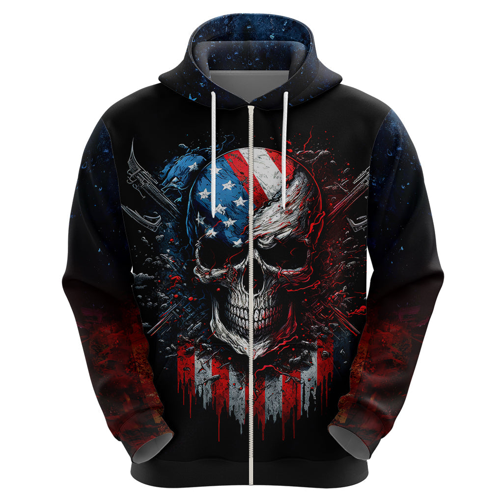 Vintage Skull Hoodie American Skull Vintage DT01