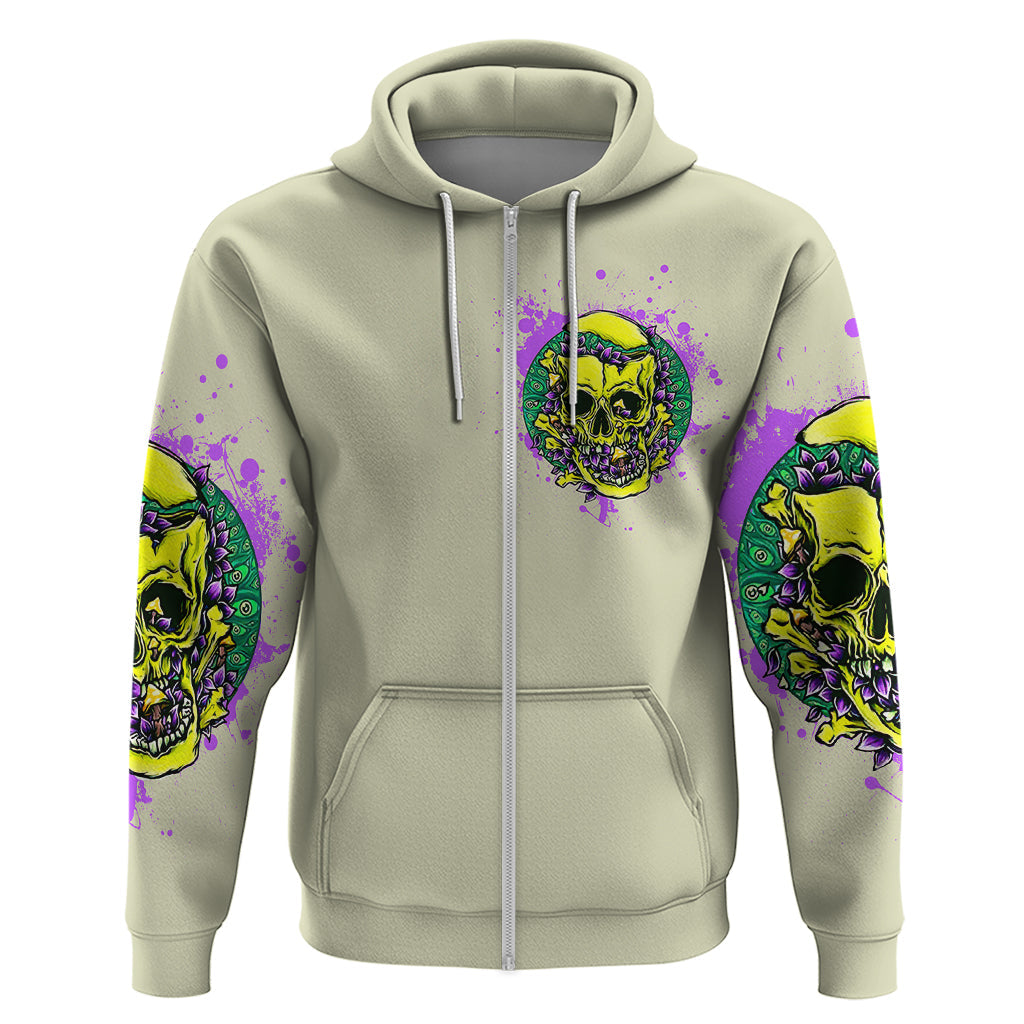 Flower Skull Hoodie Iam Who Iam Your Approval Isn't Need DT01