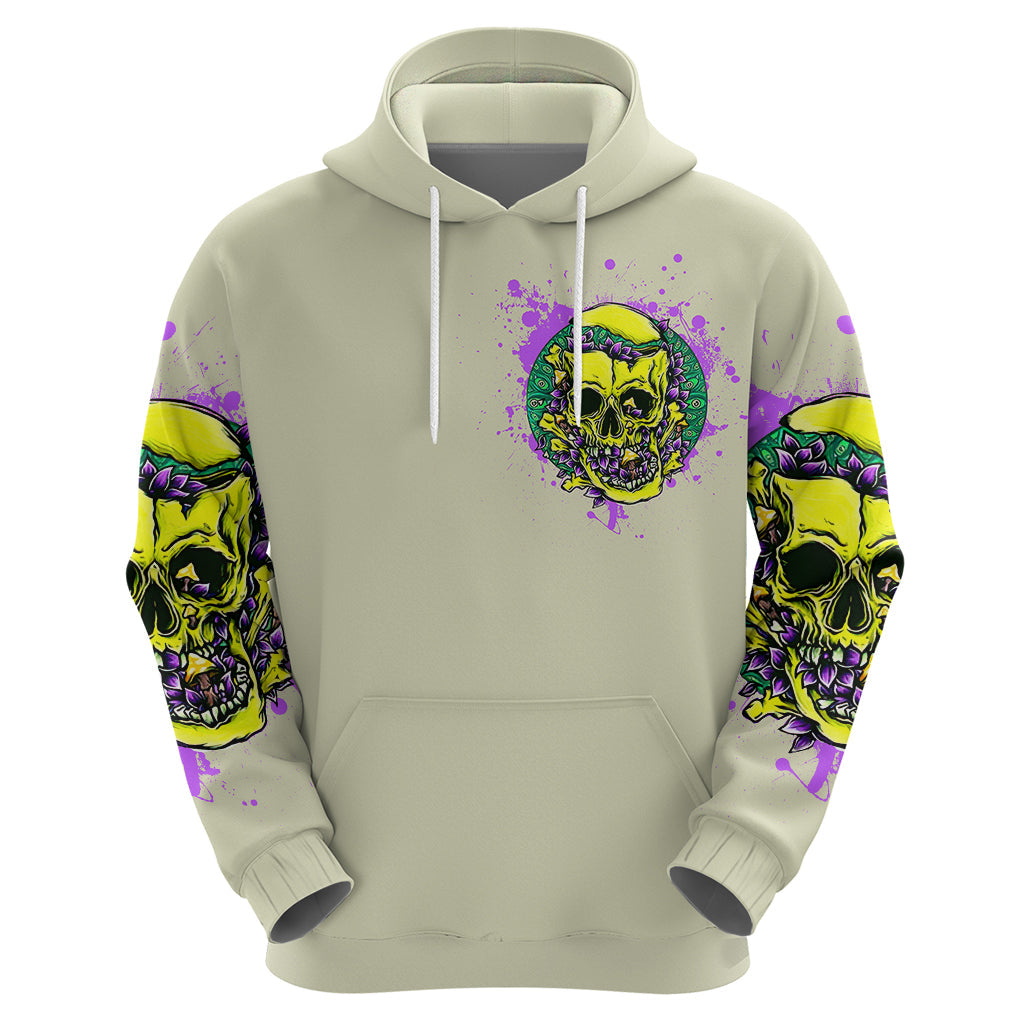 Flower Skull Hoodie Iam Who Iam Your Approval Isn't Need DT01