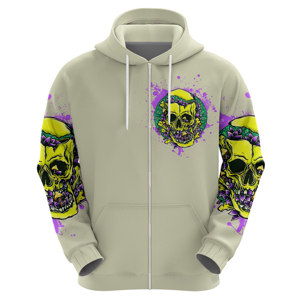Flower Skull Hoodie Iam Who Iam Your Approval Isn't Need DT01
