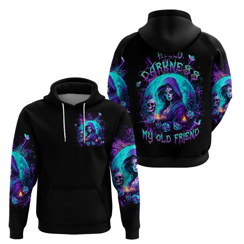 Witch Skull Hoodie Hello Darkness My Old Friend DT01