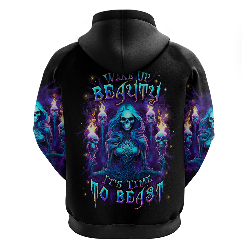 Witch Skull Hoodie Wake Up Beasuty I't Time To Beast DT01