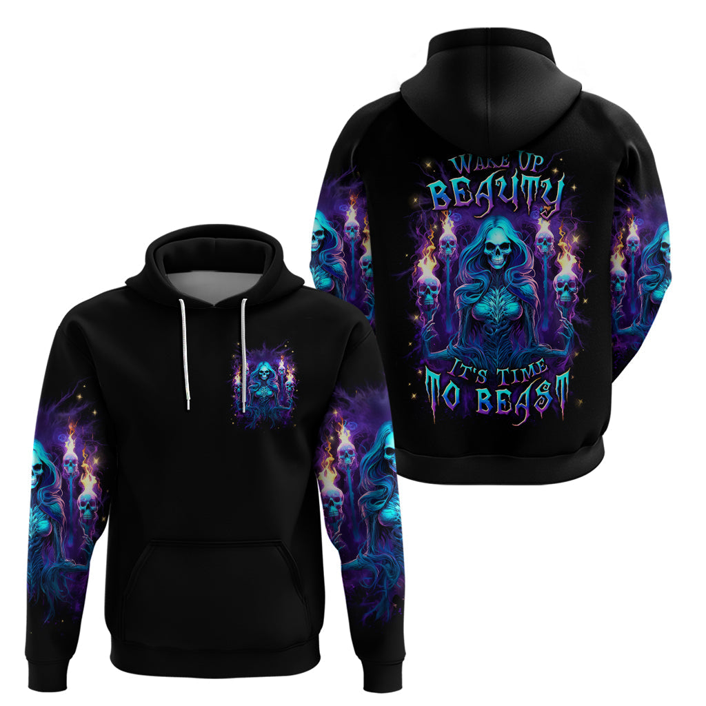 Witch Skull Hoodie Wake Up Beasuty I't Time To Beast DT01