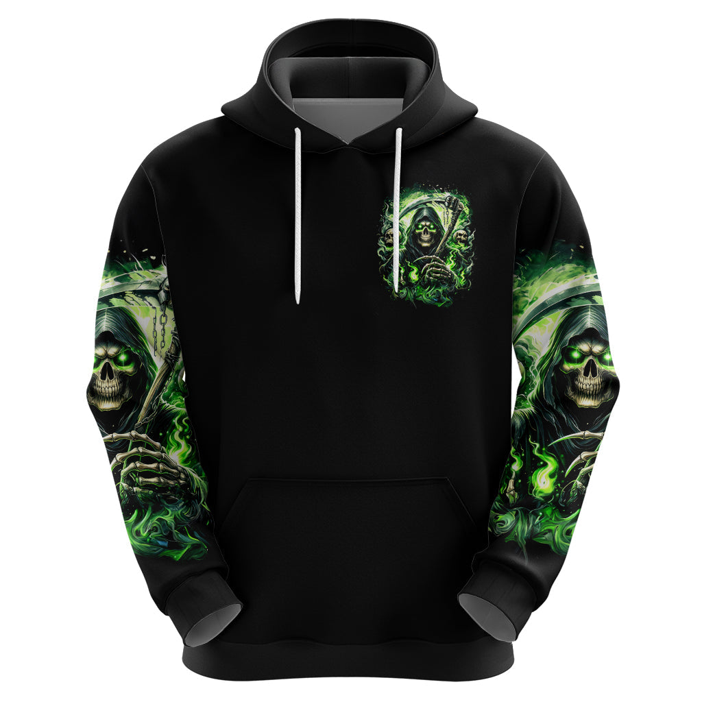Flame Reaper Skull Hoodie I'm Not Anti Social I'm Just Not User Friendly DT01