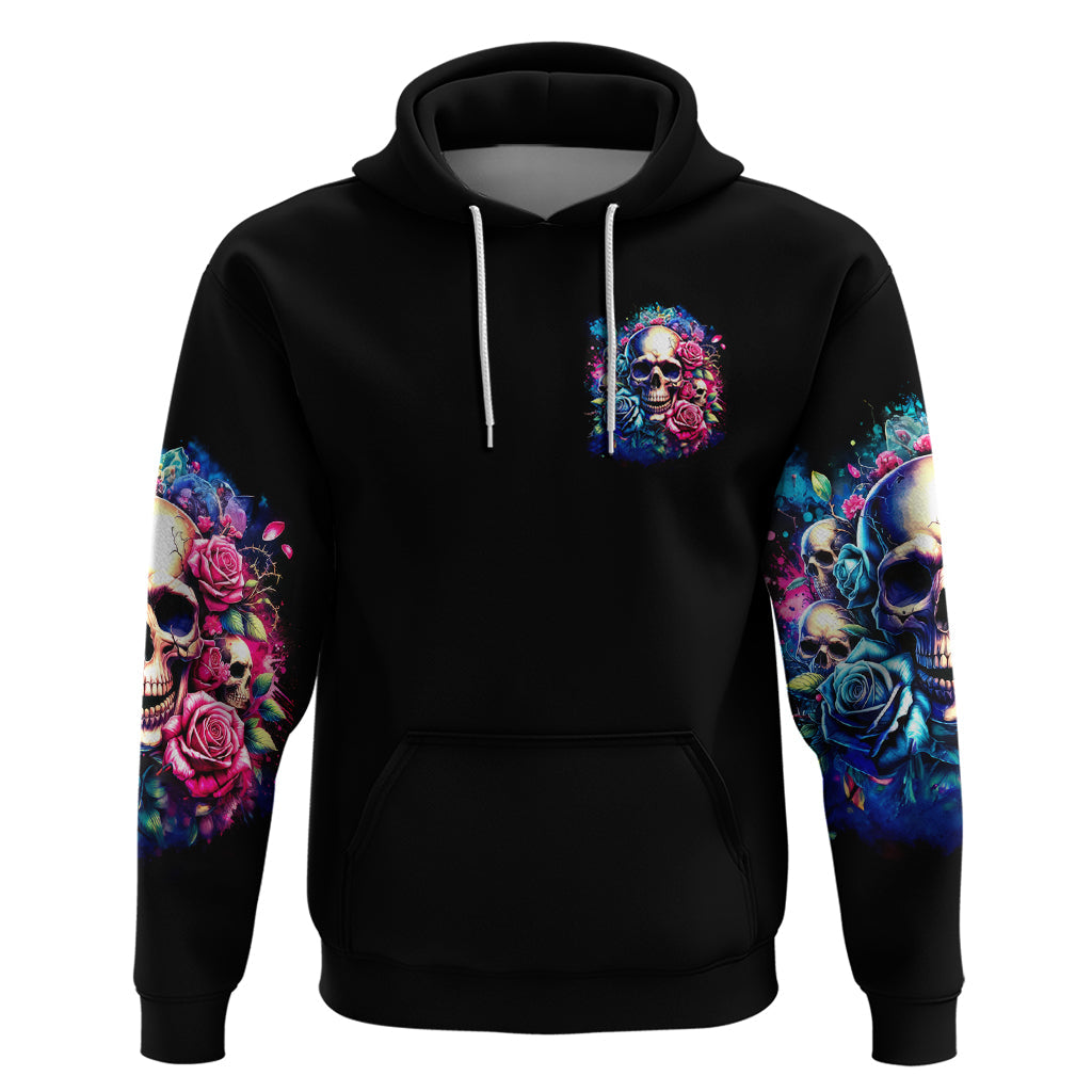 Rose Skull Hoodie Assuming I Was Like Most Girls Was Your First Mistake DT01