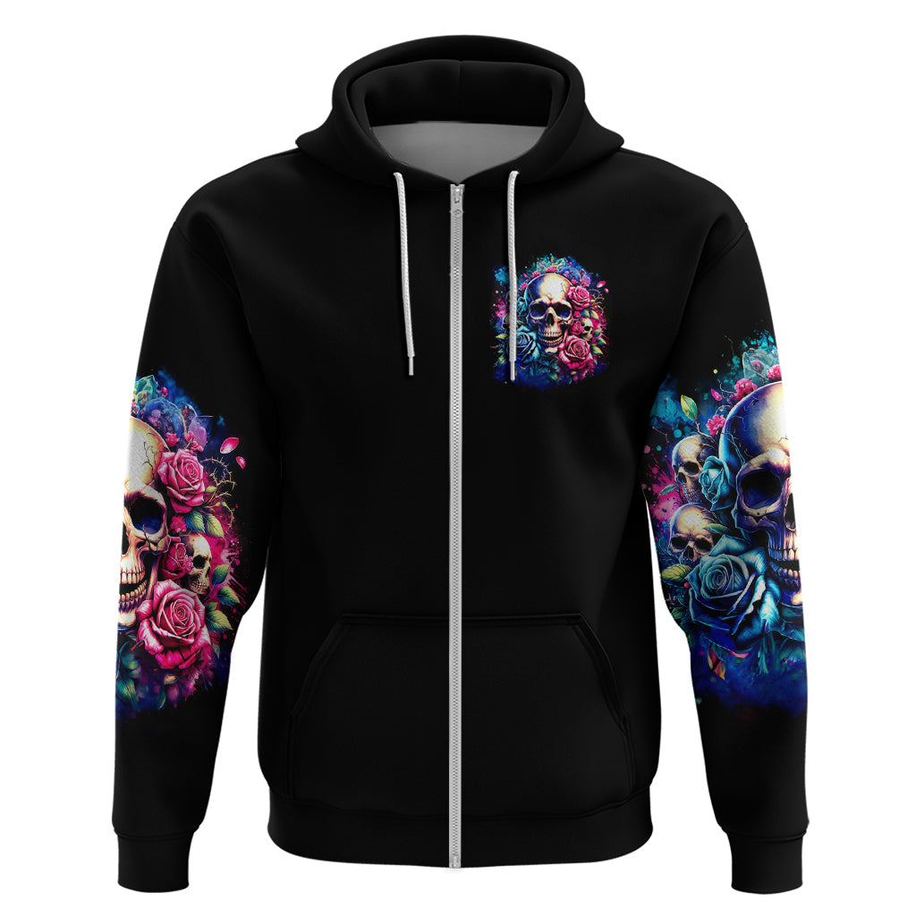 Rose Skull Hoodie Assuming I Was Like Most Girls Was Your First Mistake DT01
