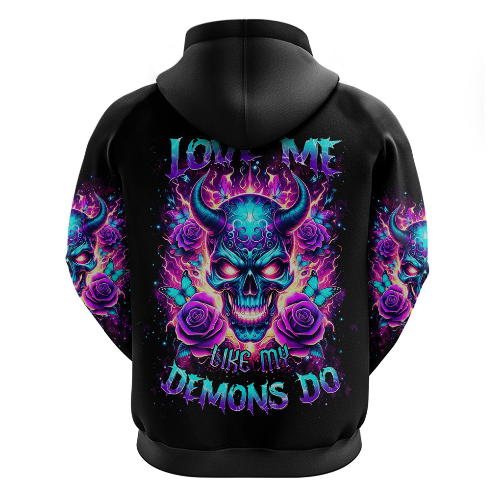 Thunder Skull Hoodie Love Me Like My Demons Do DT01