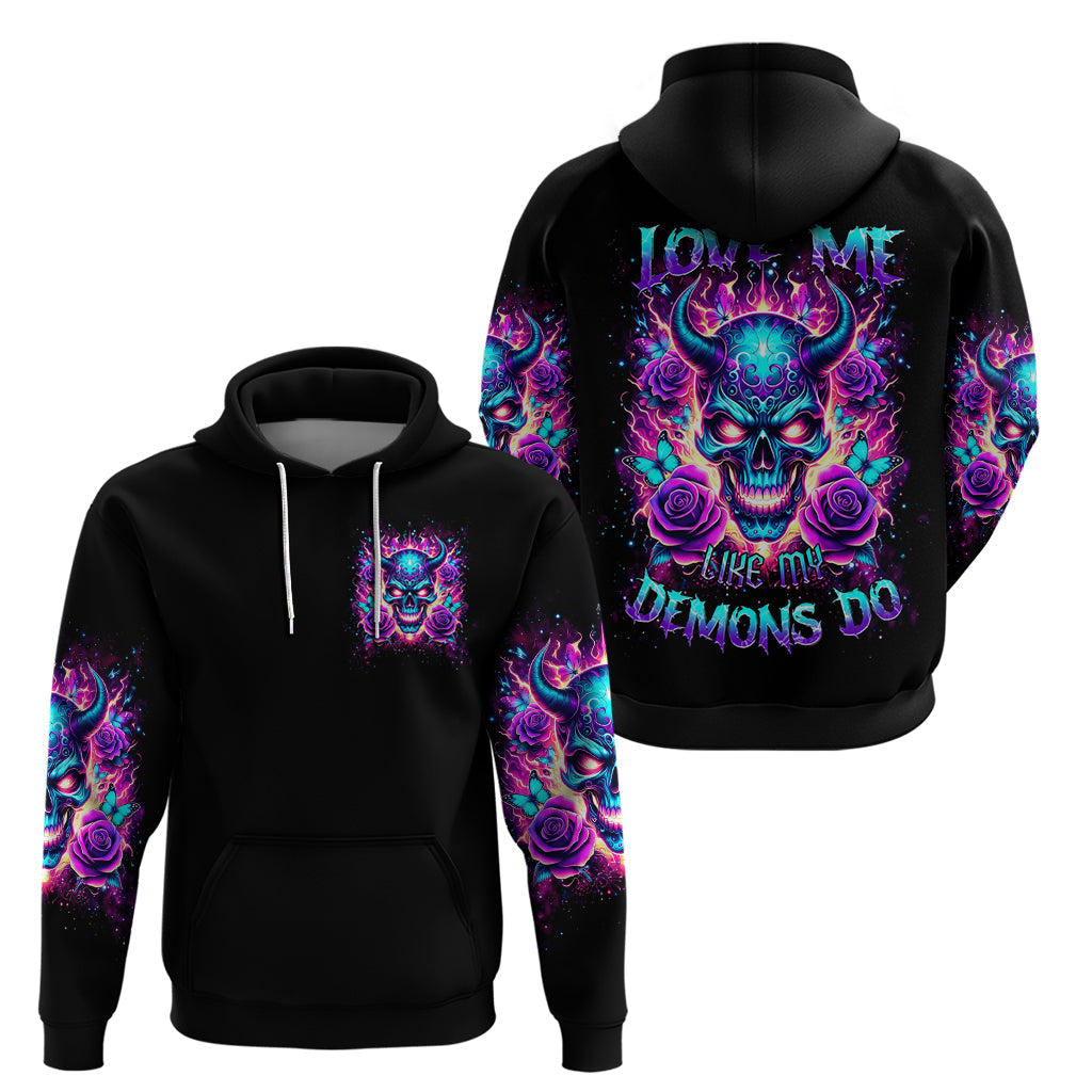 Thunder Skull Hoodie Love Me Like My Demons Do DT01