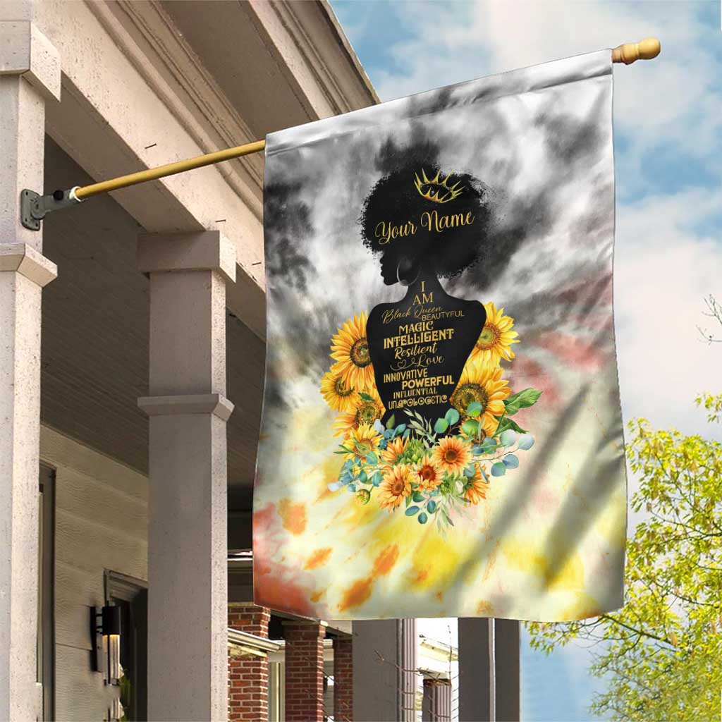 Vintage Flowers - I Am Black Queen Garden Flag DT02