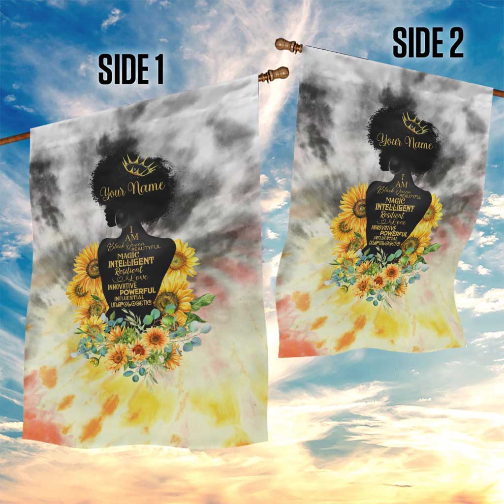 Vintage Flowers - I Am Black Queen Garden Flag DT02