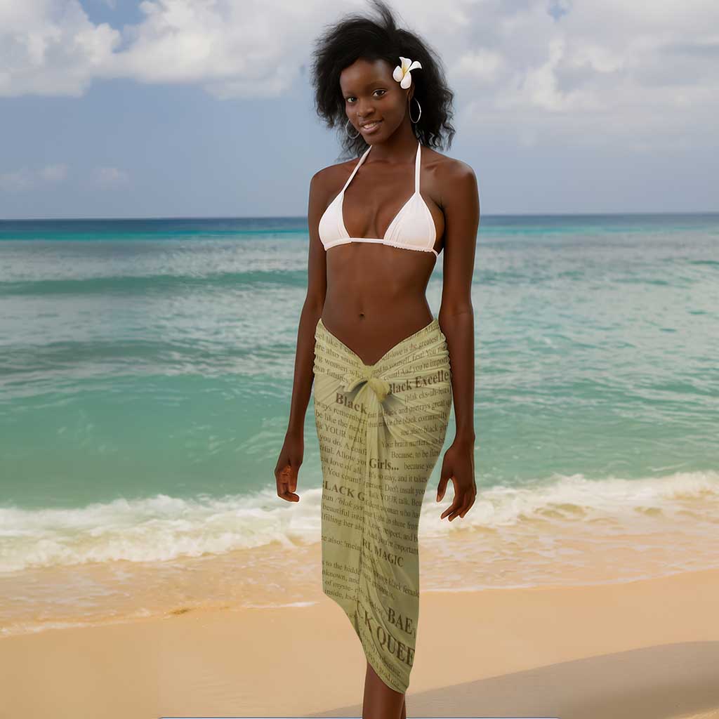 Personalized Black Girl African Sarong Never Underestimate A Book Lover DT02